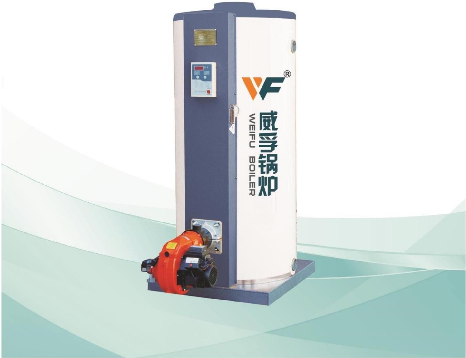 Vertical fuel gas hot water boiler